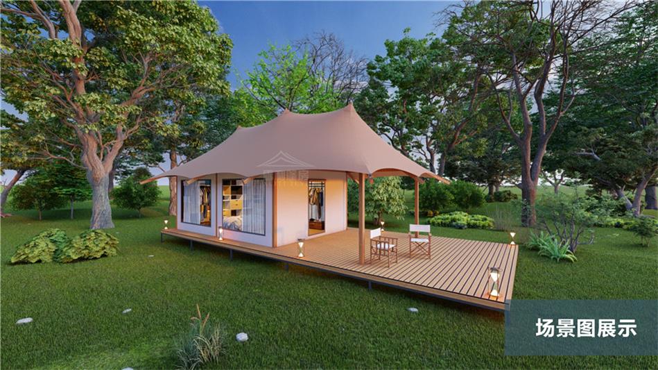 原始森林中的奢华庇护所｜梁平多边形帐篷开启五感沉浸式露营